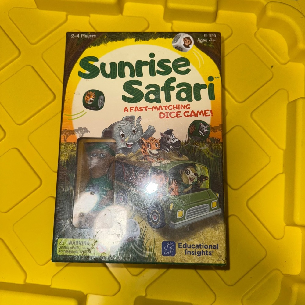 Educational Insights Sunrise‎ Safari A Fast Matching Dice Game Ages 4+